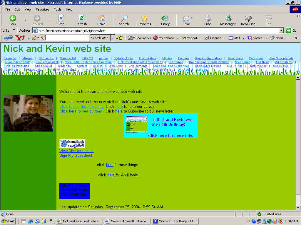 Nick and Kevin web site